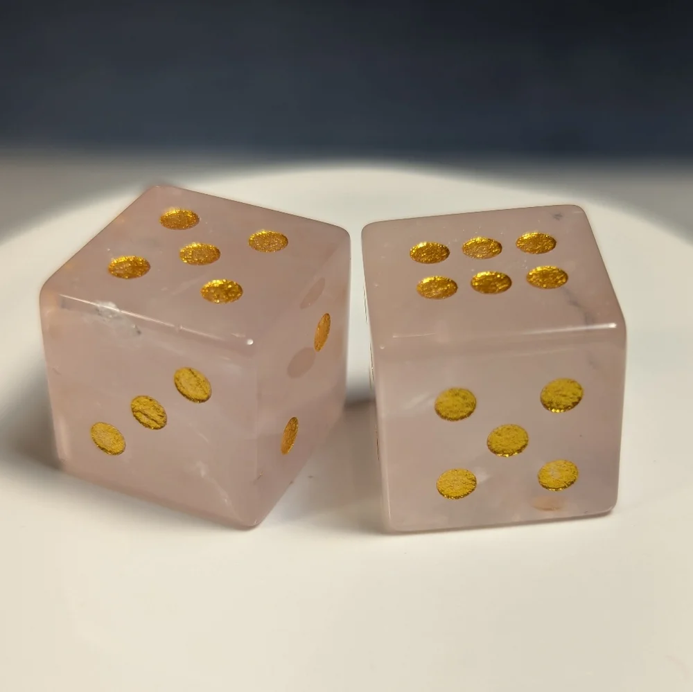 Gemstone Dice - Price Is For One Pair - Picture 4 of 4